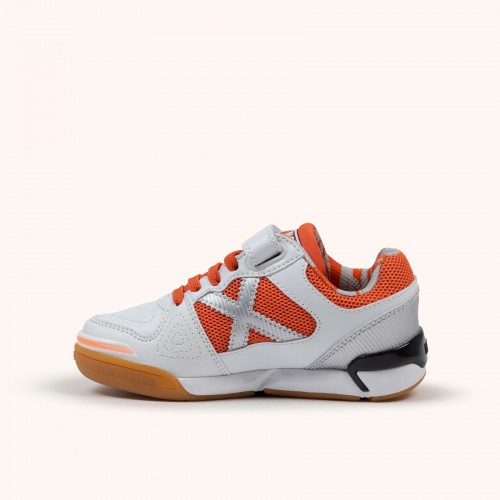 Детские футзалки Munich One kid бело-оранжевый 1431075